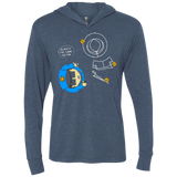 T-Shirts Indigo / X-Small ALWAYS THE SAME VICTIM Triblend Long Sleeve Hoodie Tee