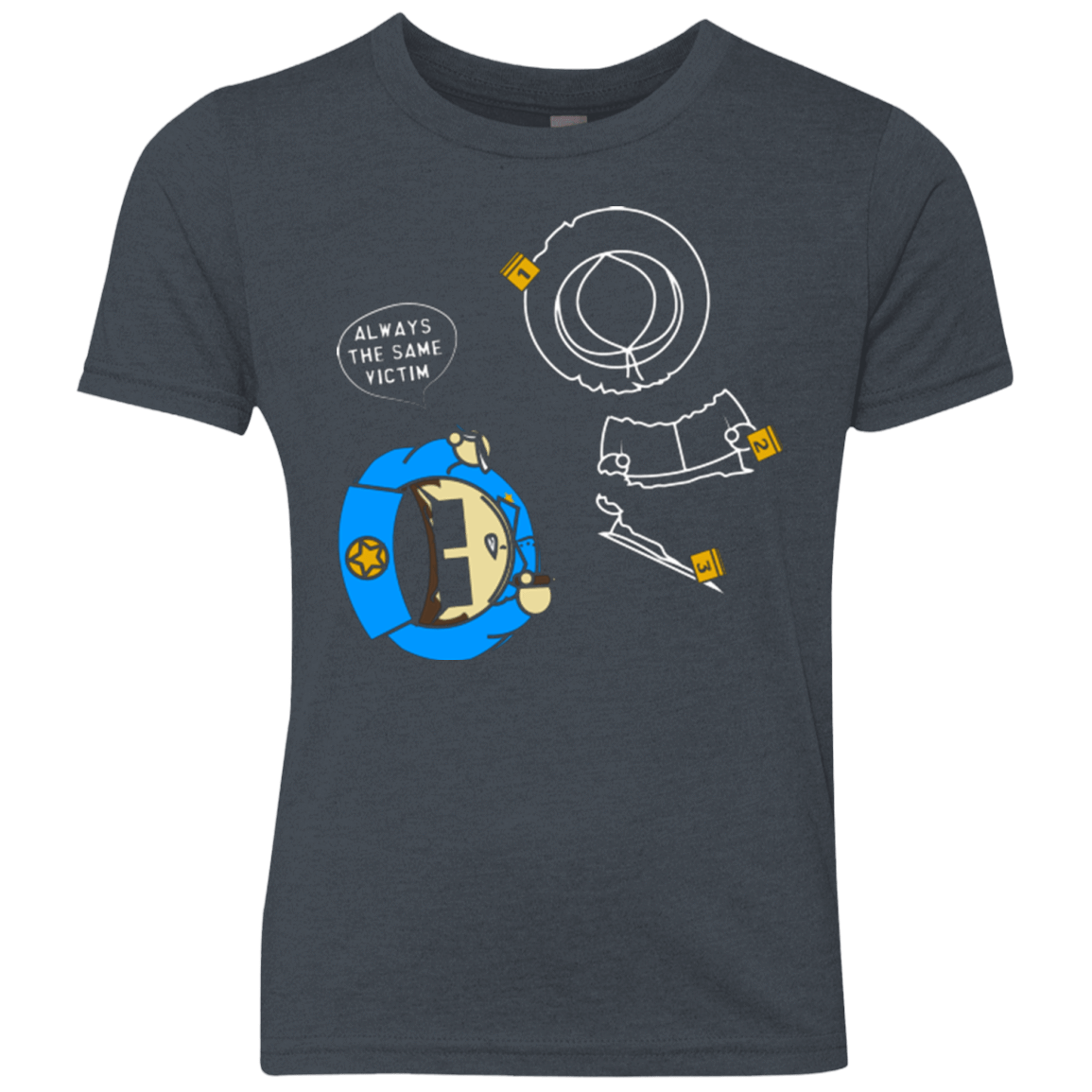 T-Shirts Vintage Navy / YXS ALWAYS THE SAME VICTIM Youth Triblend T-Shirt