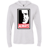 T-Shirts Heather White / X-Small ALWAYS Triblend Long Sleeve Hoodie Tee