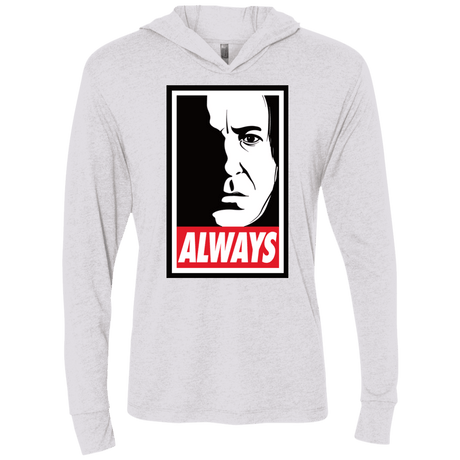 T-Shirts Heather White / X-Small ALWAYS Triblend Long Sleeve Hoodie Tee