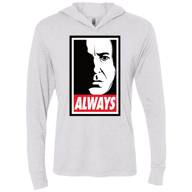 T-Shirts Heather White / X-Small ALWAYS Triblend Long Sleeve Hoodie Tee