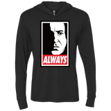 T-Shirts Vintage Black / X-Small ALWAYS Triblend Long Sleeve Hoodie Tee