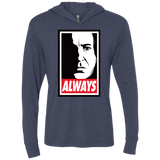 T-Shirts Vintage Navy / X-Small ALWAYS Triblend Long Sleeve Hoodie Tee