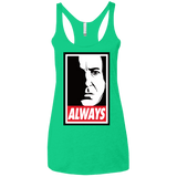 T-Shirts Envy / X-Small ALWAYS Women's Triblend Racerback Tank