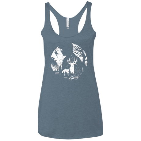 T-Shirts Indigo / X-Small Always Women's Triblend Racerback Tank