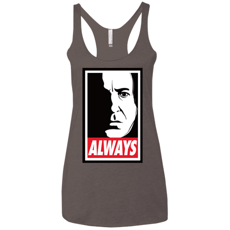 T-Shirts Macchiato / X-Small ALWAYS Women's Triblend Racerback Tank