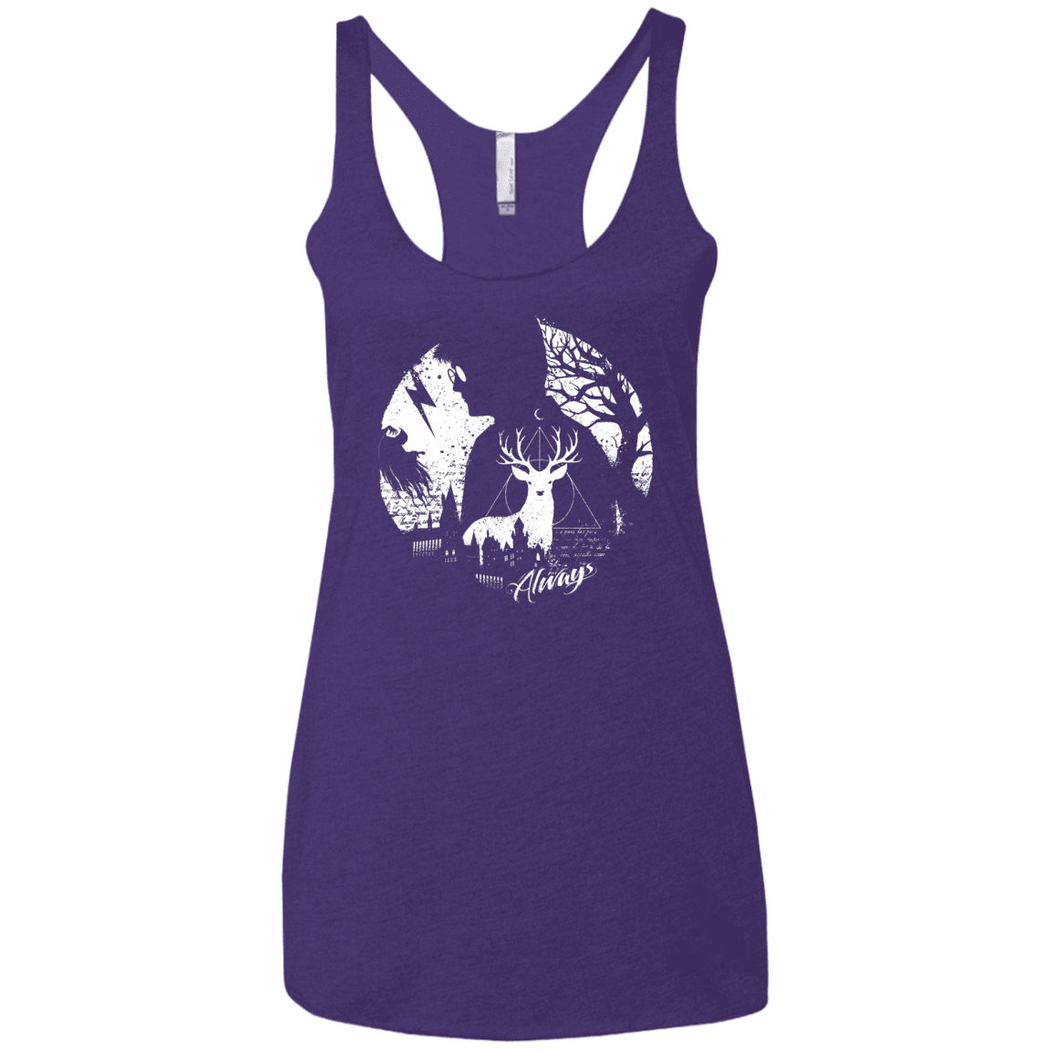 T-Shirts Purple Rush / X-Small Always Women's Triblend Racerback Tank