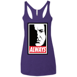 T-Shirts Purple / X-Small ALWAYS Women's Triblend Racerback Tank