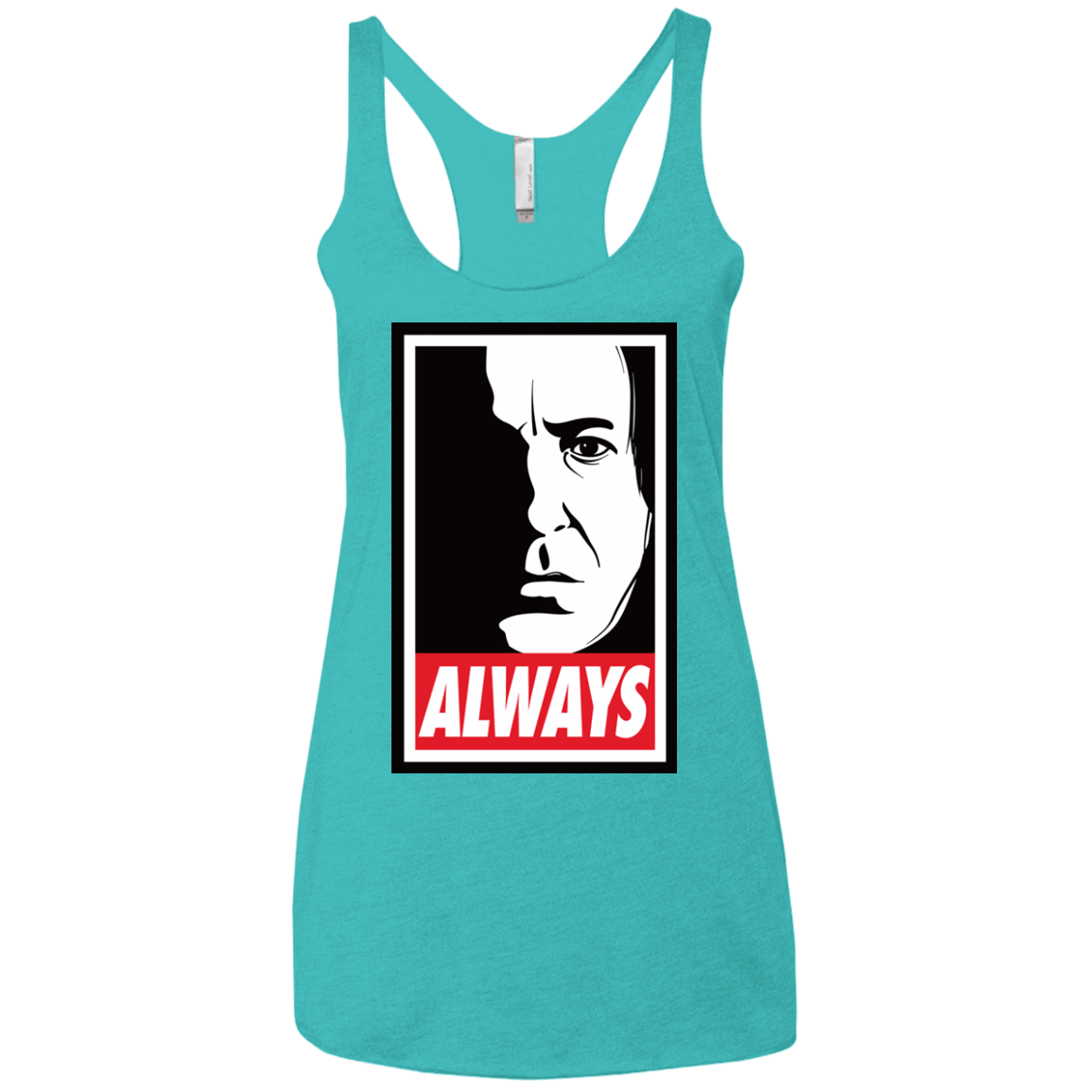 T-Shirts Tahiti Blue / X-Small ALWAYS Women's Triblend Racerback Tank