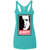 T-Shirts Tahiti Blue / X-Small ALWAYS Women's Triblend Racerback Tank