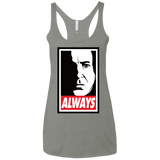 T-Shirts Venetian Grey / X-Small ALWAYS Women's Triblend Racerback Tank