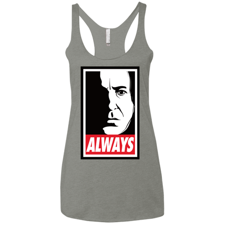 T-Shirts Venetian Grey / X-Small ALWAYS Women's Triblend Racerback Tank