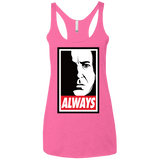 T-Shirts Vintage Pink / X-Small ALWAYS Women's Triblend Racerback Tank