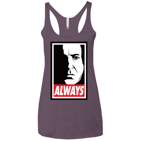 T-Shirts Vintage Purple / X-Small ALWAYS Women's Triblend Racerback Tank