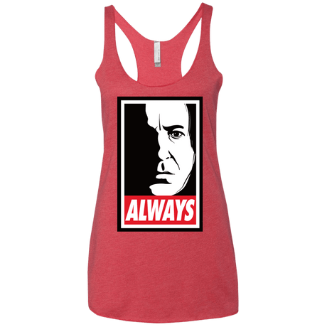 T-Shirts Vintage Red / X-Small ALWAYS Women's Triblend Racerback Tank