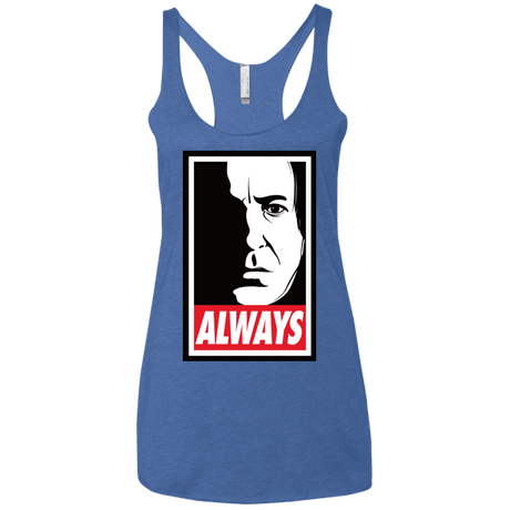 T-Shirts Vintage Royal / X-Small ALWAYS Women's Triblend Racerback Tank