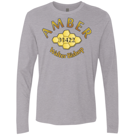 T-Shirts Heather Grey / Small Amber Men's Premium Long Sleeve