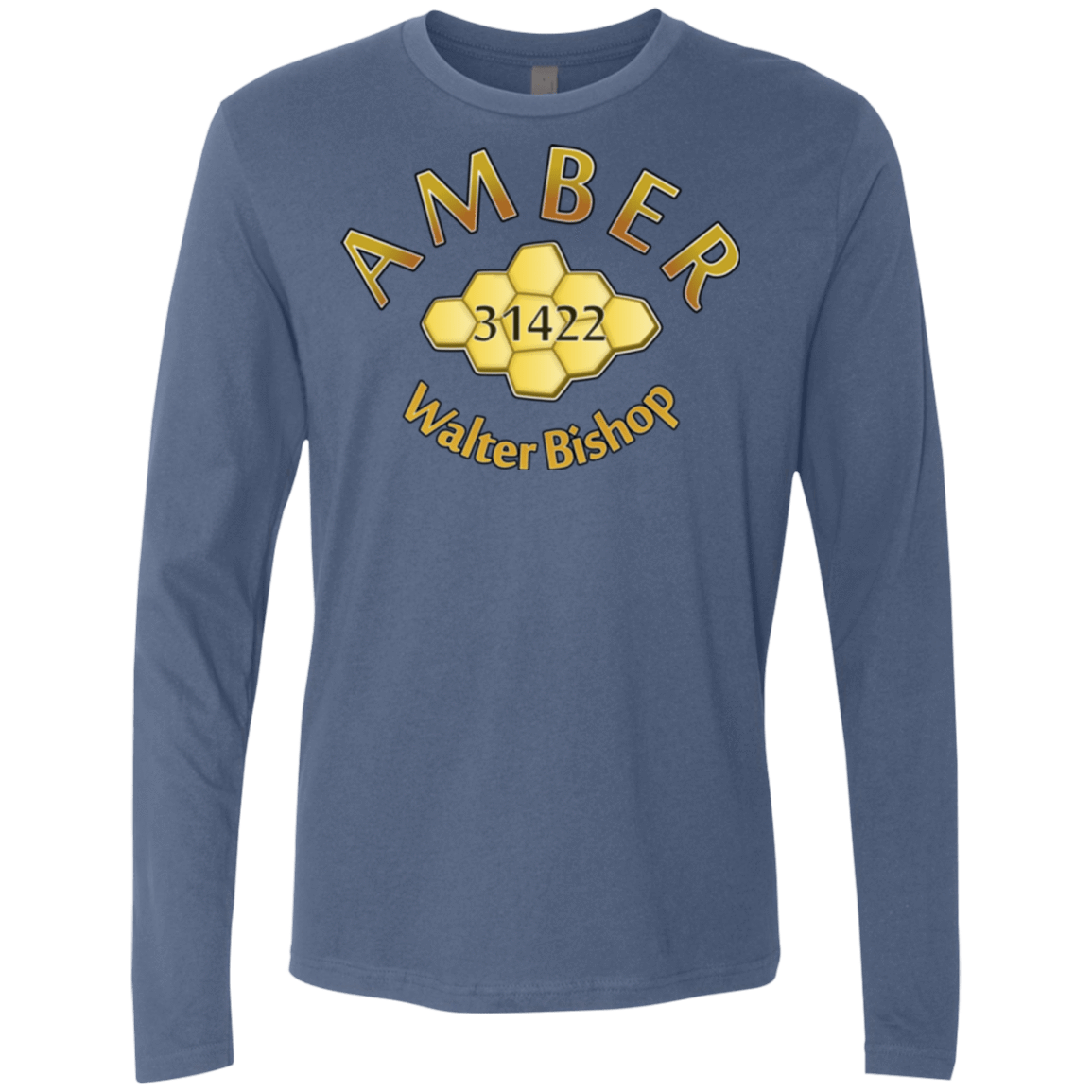 T-Shirts Indigo / Small Amber Men's Premium Long Sleeve