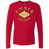 T-Shirts Red / Small Amber Men's Premium Long Sleeve