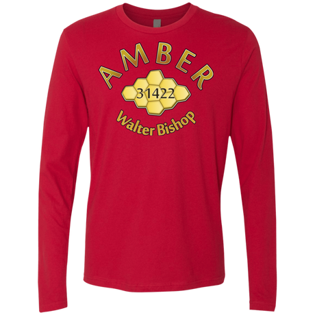 T-Shirts Red / Small Amber Men's Premium Long Sleeve