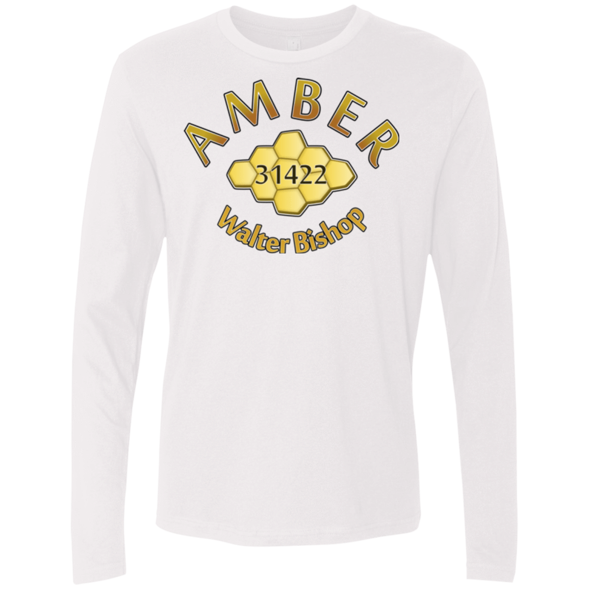 T-Shirts White / Small Amber Men's Premium Long Sleeve