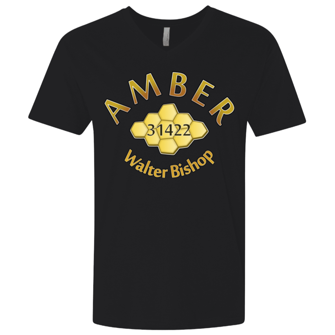 T-Shirts Black / X-Small Amber Men's Premium V-Neck