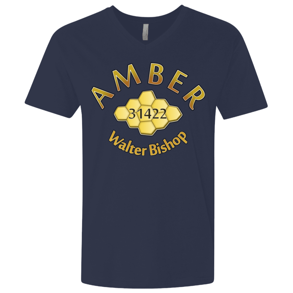 T-Shirts Midnight Navy / X-Small Amber Men's Premium V-Neck