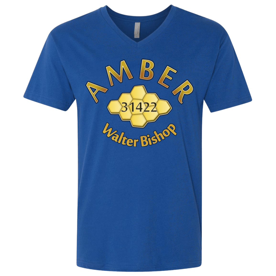 T-Shirts Royal / X-Small Amber Men's Premium V-Neck