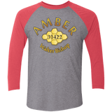 T-Shirts Premium Heather/ Vintage Red / X-Small Amber Triblend 3/4 Sleeve