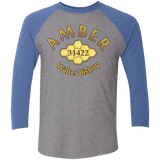 T-Shirts Premium Heather/ Vintage Royal / X-Small Amber Triblend 3/4 Sleeve