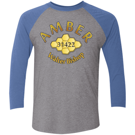 T-Shirts Premium Heather/ Vintage Royal / X-Small Amber Triblend 3/4 Sleeve
