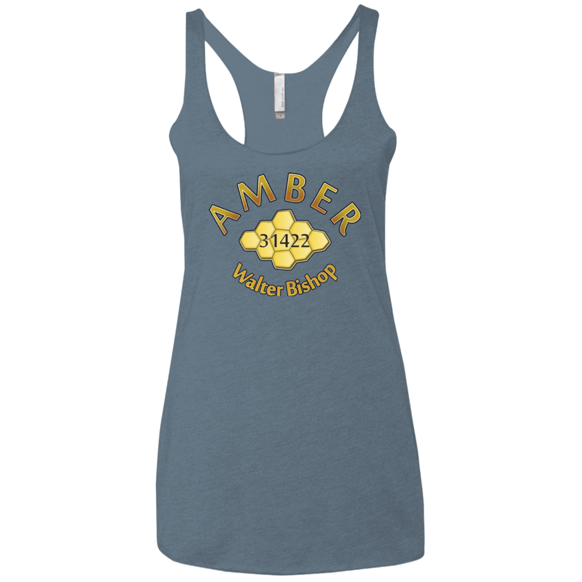 T-Shirts Indigo / X-Small Amber Women's Triblend Racerback Tank