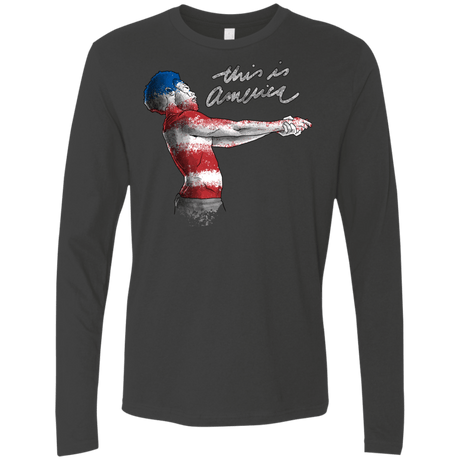 T-Shirts Heavy Metal / S America Men's Premium Long Sleeve