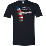 T-Shirts Black / X-Small America Men's Semi-Fitted Softstyle