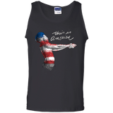 T-Shirts Black / S America Men's Tank Top