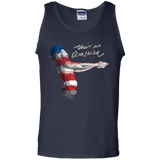 T-Shirts Navy / S America Men's Tank Top