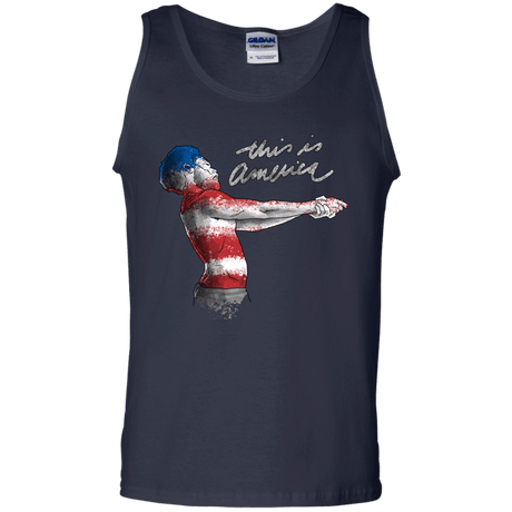 T-Shirts Navy / S America Men's Tank Top
