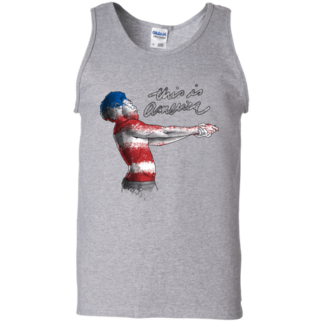 T-Shirts Sport Grey / S America Men's Tank Top