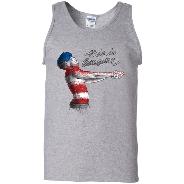 T-Shirts Sport Grey / S America Men's Tank Top