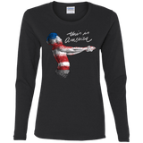 T-Shirts Black / S America Women's Long Sleeve T-Shirt