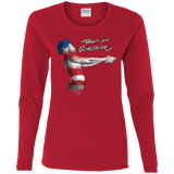 T-Shirts Red / S America Women's Long Sleeve T-Shirt