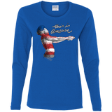 T-Shirts Royal / S America Women's Long Sleeve T-Shirt