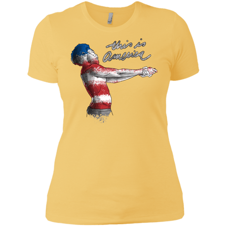 T-Shirts Banana Cream/ / X-Small America Women's Premium T-Shirt