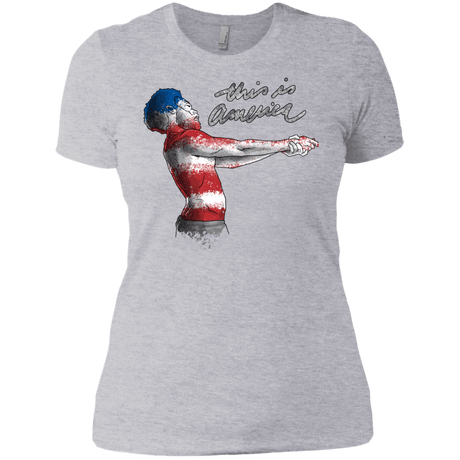T-Shirts Heather Grey / X-Small America Women's Premium T-Shirt