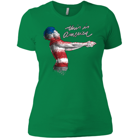 T-Shirts Kelly Green / X-Small America Women's Premium T-Shirt