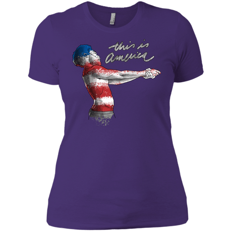 T-Shirts Purple Rush/ / X-Small America Women's Premium T-Shirt