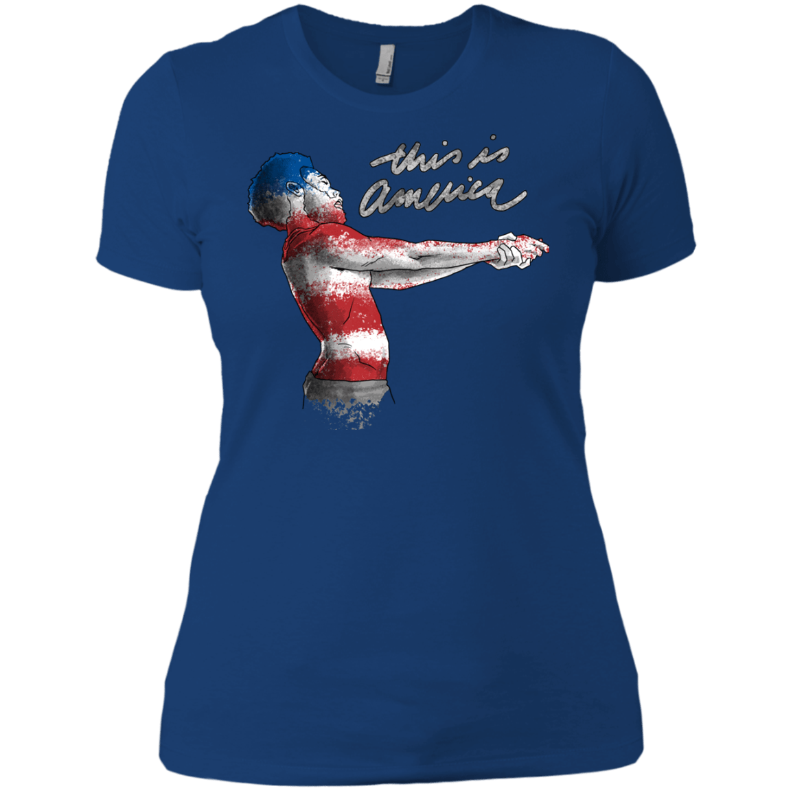 T-Shirts Royal / X-Small America Women's Premium T-Shirt