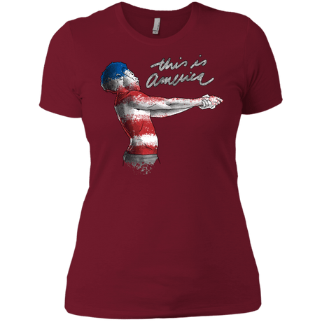 T-Shirts Scarlet / X-Small America Women's Premium T-Shirt