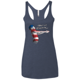 T-Shirts Vintage Navy / X-Small America Women's Triblend Racerback Tank