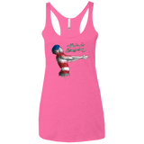 T-Shirts Vintage Pink / X-Small America Women's Triblend Racerback Tank